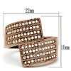 Slickblue Rose Gold Brass Ring with Multi-Color Crystal - Stylish Fashion Jewelry, Perfect for Gifting, Size 5-10 - 3 of 4