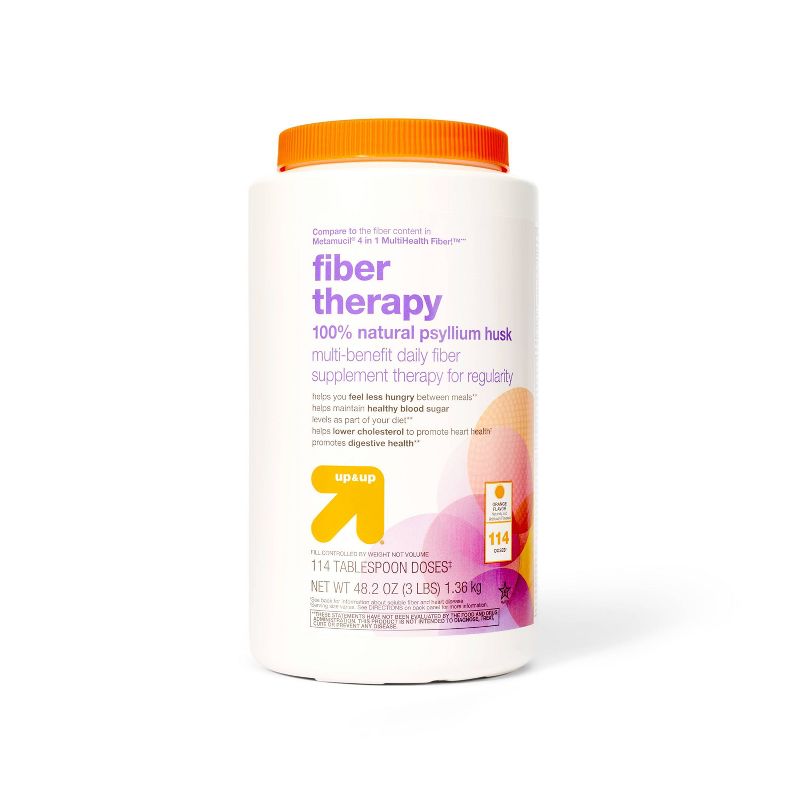 Fiber Therapy Laxative - Smooth Orange Flavor - 48.2oz - up &#38; up&#8482;, 1 of 6