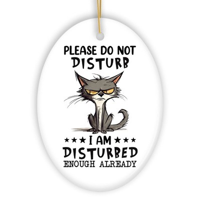 Please Do Not Disturb Quirky Cat Ornament, Cute and Funny Christmas Gift| OrnamentallyYou