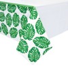 Blue Panda 3 Pack Tropical Leaves Tablecloth for Hawaiian Luau, Safari Birthday Party Decorations, Baby Shower, 54 x 108 In - 4 of 4