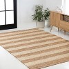 JONATHAN Y Jayden Rustic Farmhouse Woven Jute Stripe Indoor Area Rug - 4 of 4