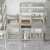 39.4 in. D x 19.7 in. W x 63 in. H Freestanding Laundry/Utility Sink Silver Kitchen Sink with Right Bowl - 2 of 4