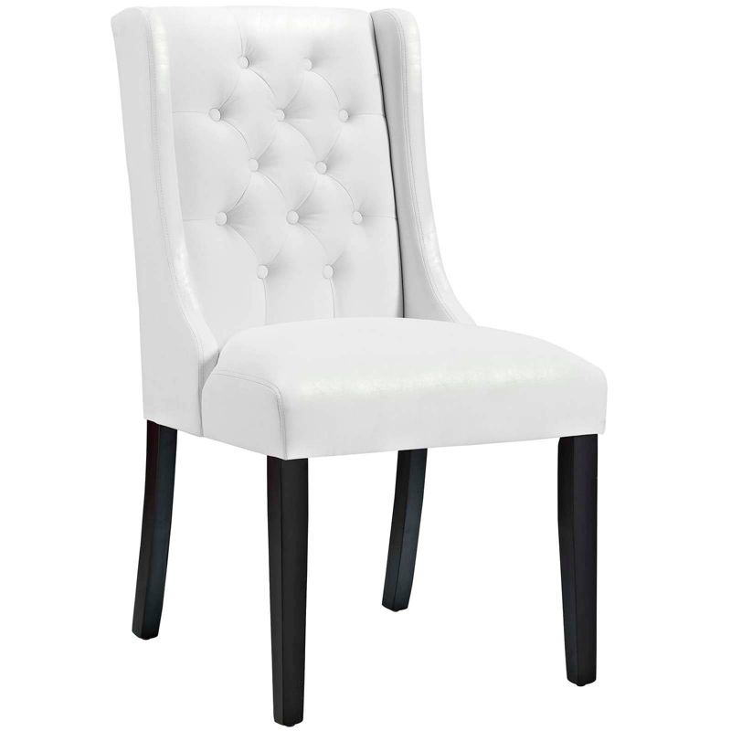 Baronet Tufted Vinyl Upholstery Dining Chair White - Modway, 2 of 6