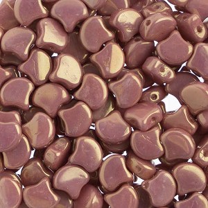 John Bead Matubo 50g Czech Glass 7.5mm Chalk/ Red Luster #03000-14495 Gingko Leaf Beads for DIY Jewelry Necklace Bracelets Making - 1 of 2