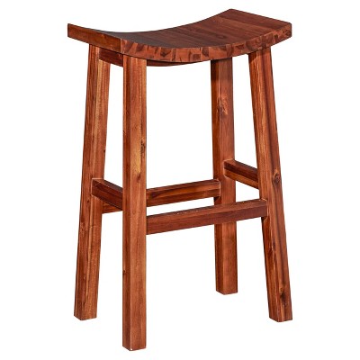 30&#34; Backless Boston Saddle Barstool Light Natural - Powell Company