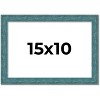 PosterPalooza | Photo Size Simple Blue Picture Frame - UV Acrylic, Foam Board Backing, Hanging Hardware - 2 of 4