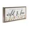 Stupell Industries Wild & Free Sentiment Black Framed Floater Canvas Wall Art - 3 of 4