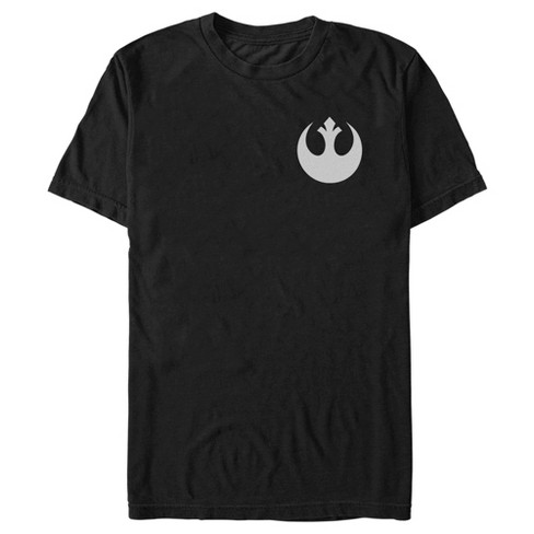 Men's Star Wars Small Rebel Alliance Logo T-shirt - Black - X