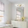 LLHZSY Modern Spiral Design LED Bathroom Vanity Light Dimmable Wall Light - 23 3/5 Inch - Gold - 4 of 4