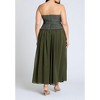 ELOQUII Women's Plus Size Strapless Flowy Maxi Dress - 3 of 3
