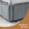 Mid-Century Full Size Storage Upholstered Tufted Bed Frame, Sofa Bed Frame with Comfortable Backrest and Armrests- Leovsnove - 4 of 4