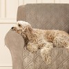 Microfiber Chair Slipcover Cover Sable - Sure Fit - 2 of 4