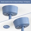 TOBILI 42 Inch Ceiling Fans with LED Light 22W and 5 ABS Fan Blades for Bedroom, Living Room, Dining Room, Office - 3 of 4