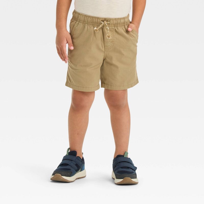Toddler Boys' Woven Solid Pull-On Shorts - Cat & Jack™, 1 of 9