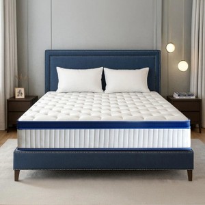 ELJGET Queen/King Mattress, 12 Inch Mixed Memory Foam Mattress in a Box, Zoned Pressure Relief, Medium Firm Feel, Motion Isolation, Deep Sleep - 1 of 4