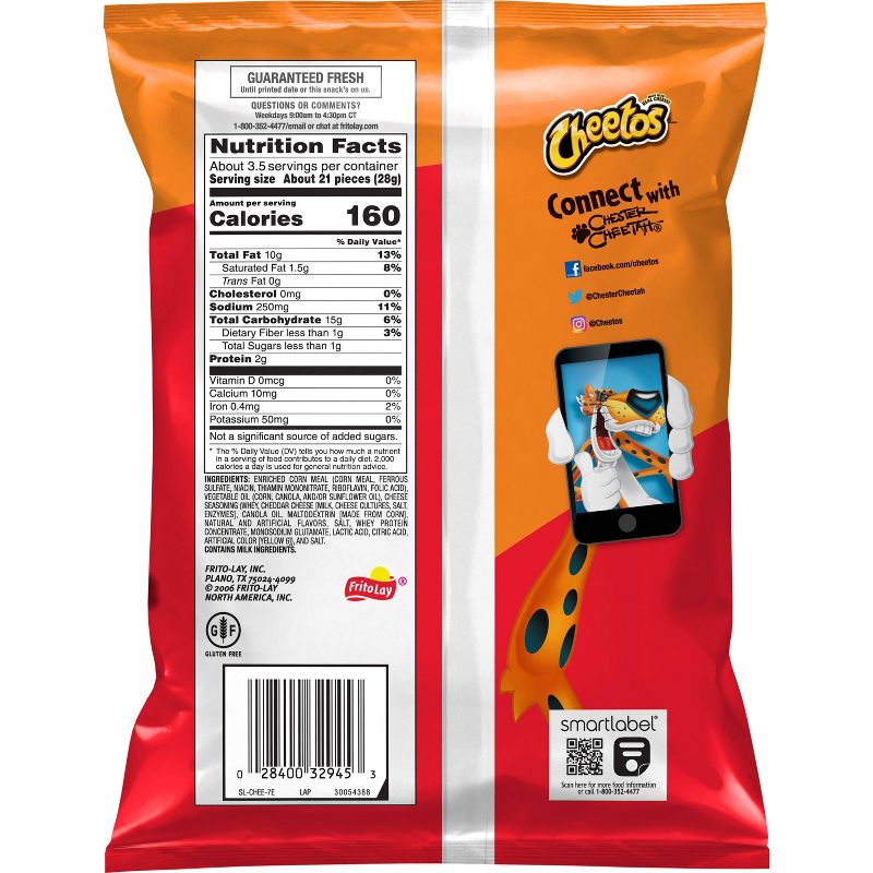 Cheetos Crunchy Cheese Flavored Snacks - 3.5oz, 3 of 7