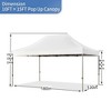 Maggift Canopies and Gazebos, Instant Setup Shade for Camping, Parties or Outdoor Events, Easy to Set Up and Take Down, White，180"*120"*132" - 2 of 4