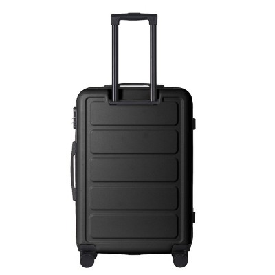 INFURNIC Bag And Luggage Sets 3pcs Rolling Luggage, Lightweight Suitcase Set Hard Shell Travel Luggage with Wheels, Black, 19.88"*10.63"*29.92"