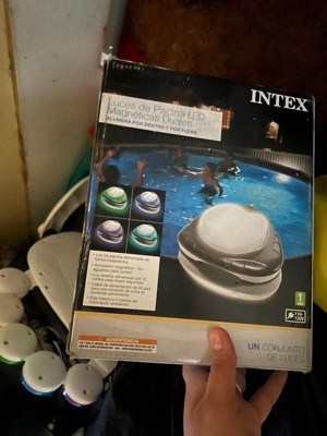 Intex dual magnetic LED pool shops light