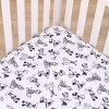 NoJo Disney Mickey Mouse - Charcoal, Black and White Mickey and Friends, Minnie Mouse, Donald Duck and Pluto Nursery Fitted Crib Sheet - 3 of 4