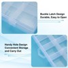 Unique Bargains Plastic Nail Bead Art Supplies Fishing Tools Craft Organizer 13.6x8.6x1.9 Inch 2 Pcs - 3 of 4