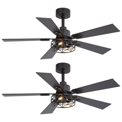 Airsurfer 42" Modern Ceiling Fan in Brushed White Gold with Remote, Reversible Quiet Motor & Light Memory Function