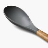 Acacia Wood/Nylon Solid Kitchen Spoon Gray - Figmint™: Mixing & Serving Tool, Hand Wash, 12.99" Length - 3 of 3