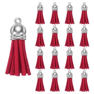 Unique Bargains PU Leather Craft Bracelets Jewelry Making Keychain Tassels 200 Pcs - 1 of 4