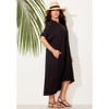 Swimsuits for All Women's Plus Size Gauze High-Low Sun Dress Cover Up - 4 of 4