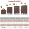 20"/24"/28" Hardshell Luggage, Lightweight Spinner Suitcase with TSA Lock, with/without Cosmetic Case 4M -ModernLuxe - 3 of 4