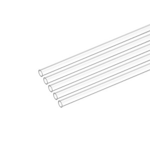 Unique Bargains Polycarbonate High Impact Lighting Model Water Plumbing Pipes Clear 5 Pcs - 1 of 4