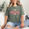 Simply Sage Market Women's Coquette Sweetest Mama Watermelon Short Sleeve Garment Dyed Tee - 2 of 2