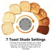 Kismile 4 Slice Toaster, 6 Shade Options | Countertop Kitchen Essentials | 1500 watt, Stainless Steel - 2 of 4