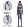 LECHERY Women's Lustrous Silky Shiny 40 Denier Semi-Opaque High-Waisted No Waistband Nylons Pantyhose Stockings (1 Pair) - 2 of 4