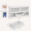 5-Cube Toy Organizer - Wooden Kids Storage Shelf with Drawer for Playroom, Easy Assembly - 3 of 4
