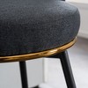 CAVINAS 25.2"Counter Height Swivel Bar Stools with Velvet Upholstery,Set of 2,Modern Counter Stools,Chic Accent Chairs for Kitchen - 3 of 4