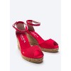 Aiguafreda Limited Edition Canvas Espadrille Sandal Wedges - 3 of 4