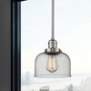 Bell - 1 Light Stem Hung Mini Pendant In Industrial Style-10 Inches Tall and 8 Inches Wide - 3 of 3