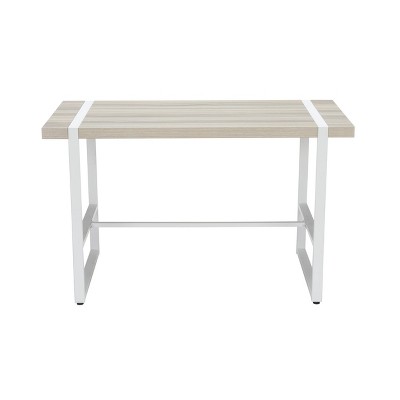 48" Metal O Frame Computer Desk Teak Gray - OFM