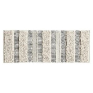 LunaLulinlk Woven Texture Stripe Bath Rug(22 x 58") - 1 of 4