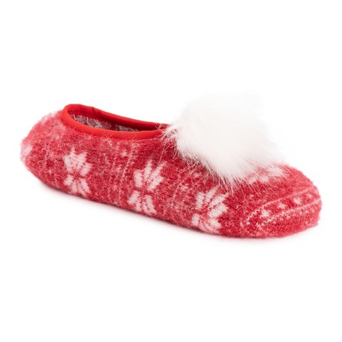 Muk Luks Women's Insulated Ballerina Slippers - Poppy, Os (6 - 11) : Target