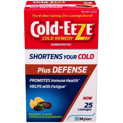 Cold-Eeze Plus Defense Citrus with Elderberry Lozenges - 25ct