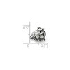 Black Bow Jewelry Sterling Silver Cat Ready to Pounce Bead Charm - 2 of 3