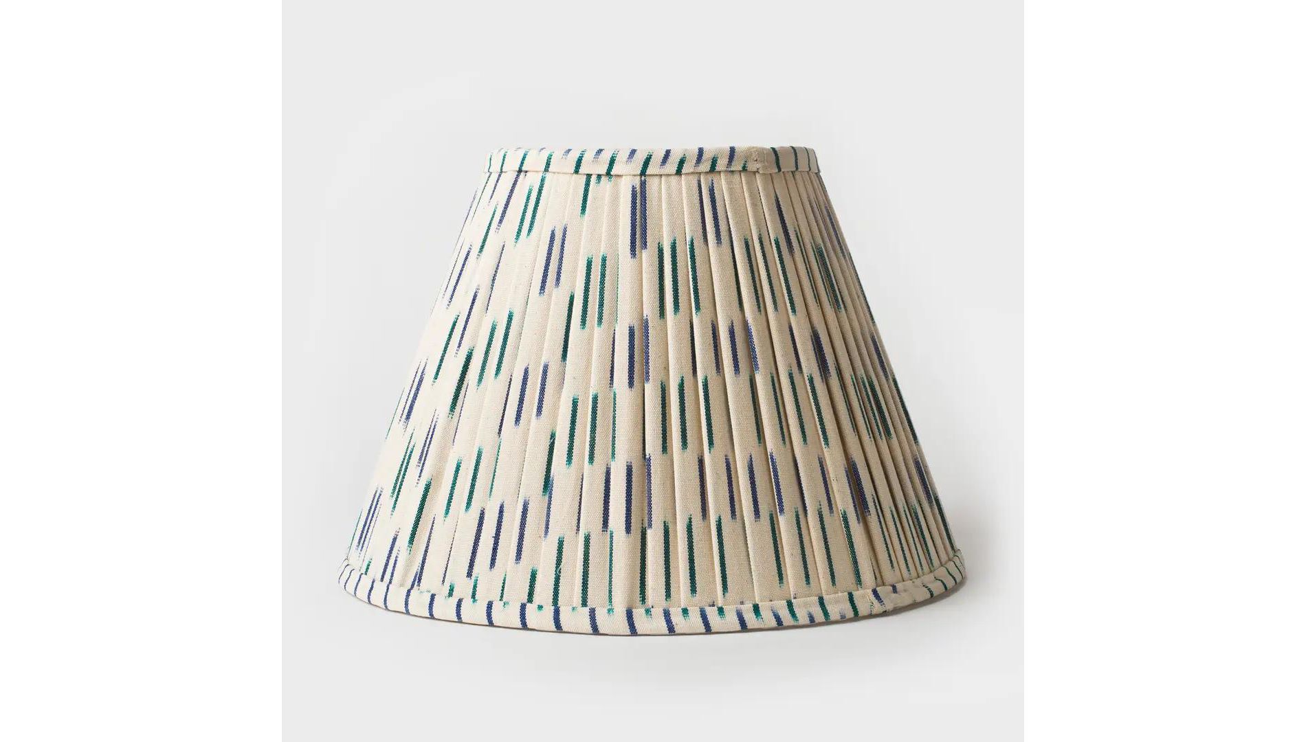 Mela Artisans Blue Ikat Pleated Lampshade