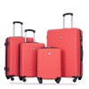 Wooakway luggage 4-piece ABS lightweight suitcase with rotating wheels, 24 inch and 28 inch with TSA lock - 2 of 4