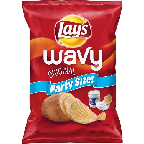 Lay's Wavy Original Potato Chips - 15.75oz : Target