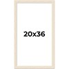 PosterPalooza | 20x36 Wide Barnwood Picture Frame, UV Acrylic, 6 Finishes - Grey, Brown, White, and Black - 2 of 4