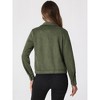 INSPIRE CHIC Women's Faux Suede Casual Spread Collar Button Up Biker Moto Jacket - 4 of 4