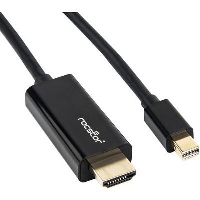 Rocstor Y10C196-B1 Premium Mini DisplayPort to HDMI Cable - 6 ft. (2m) - 4K/2K
