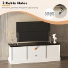 Modern Minimalist TV Stand,TVs Up to 65 Inches,Entertainment Center Console Table with Storage Cabinets and Shelves for Living Room - 2 of 4